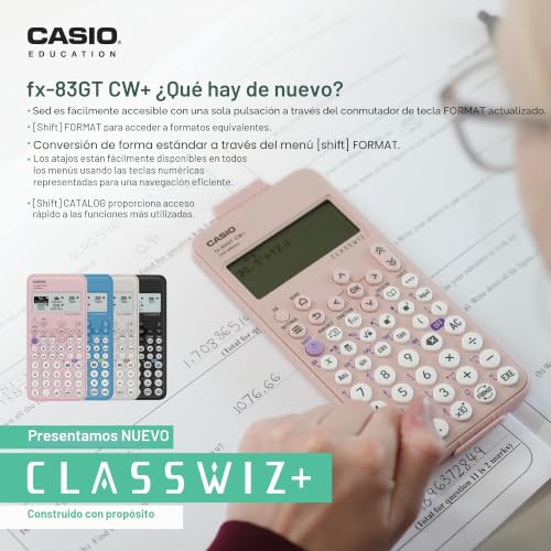 Calculadora cientifica Casio fx-83GTCW+ negra para clases de bachillerato 4