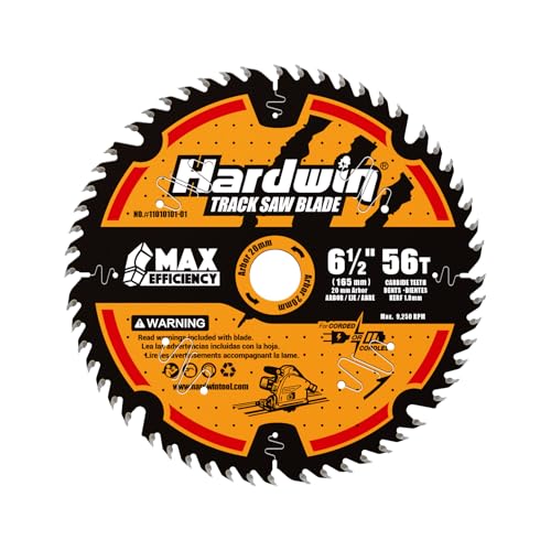 Hardwin 6-1/2 Track Saw Blade 56T 20mm Arbor Thin Kerf