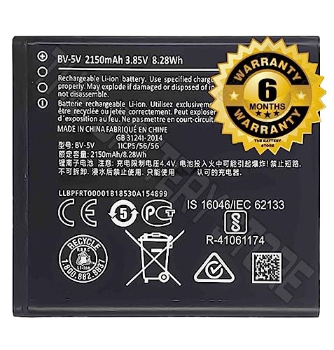 Image of Original BV-5V Battery for Nokia 1 TA-1047 / TA-1060 / TA-1056 /TA-1079 /TA-1066 / BV-5V Battery with 6 Month Warranty*** (P192)