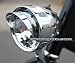 JBikes Dynamo Classic Retro Chrome Bicycle Headlight with Visor for Lowrider Beach Cruiser Comfort BMX Hybrid Bike