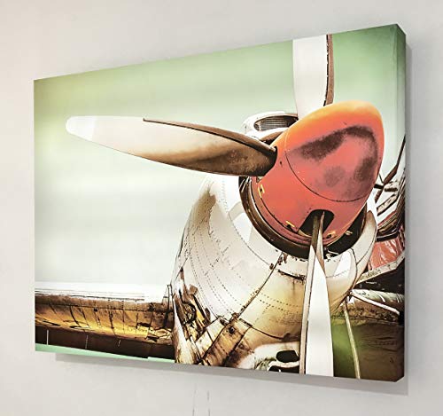 Tableaux rétro-éclairé avionette antiguas en méthacrylate d'art multicolore - 3