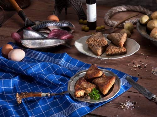 GreetFish Fischfrikadelle, Omega 3 Fischfrikadelle, Hausgemacht, 450g (6 Stk.)