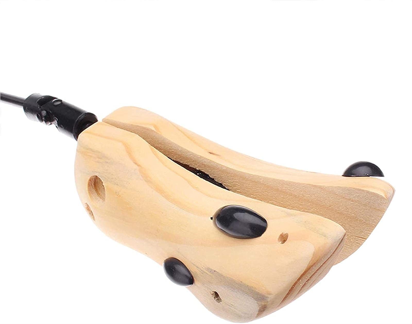 La barella per scarpe con collo del piede alto espande l'altezza e la lunghezza delle calzature, con 4 tappi per alluce, tendiscarpe in legno, elastici per scarpe, per uomini e donne (1 paio 39 ~ 42)