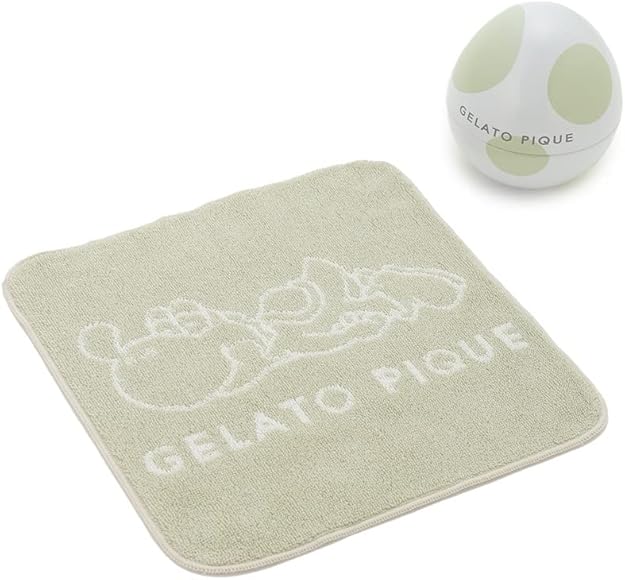 ジェラートピケ　ヨッシー　ハンドタオル　タマゴ缶付　全色セット(5色) ジェラートピケヨッシーハンドタオルタマゴ缶付全色セット(5色)