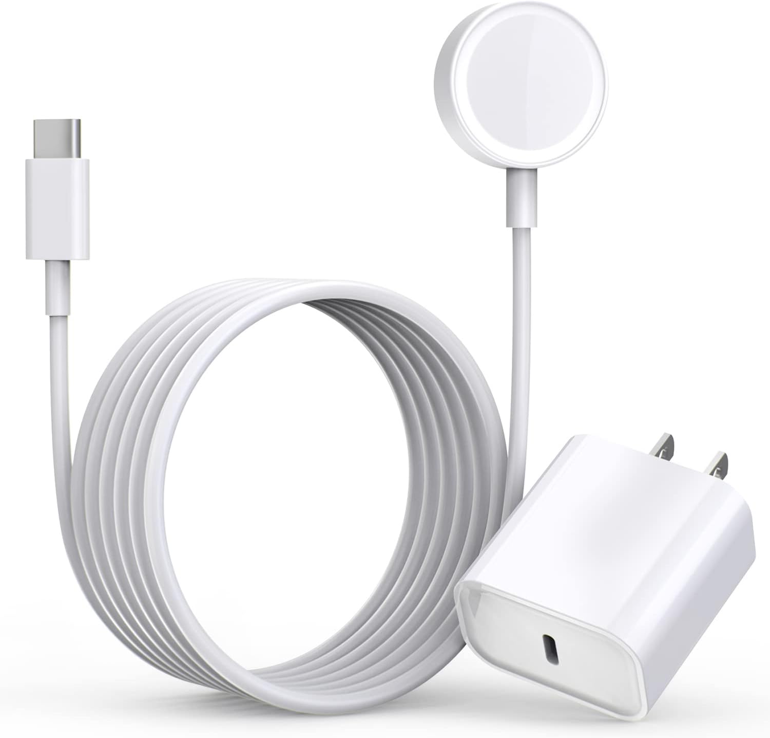 Fast Charger for Apple Watch Charger, USB C 20W iPhone Watch Charger Plug Adapter & Long 6.6FT iWatch Portable Wireless Fast Charging Cable Cord Compatible with Apple Watch Series 9/8/7/SE/6/5/4/3/2/1 Fast Charger for Apple Watch Charger, USB C 20W iPhone Watch Charger Plug Adapter & Long 6.6FT iWatch Portable Wireless Fast Charging Cable Cord Compatible with Apple Watch Series 9/8/7/SE/6/5/4/3/2/1