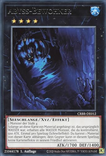 Abyss-Bewohner CRBR-DE012 Rare Deutsch Boosterfrisch 1. Auflage - Crossover Breakers - mit ReCollectibles-Versandschutz - für Yu-Gi-Oh!