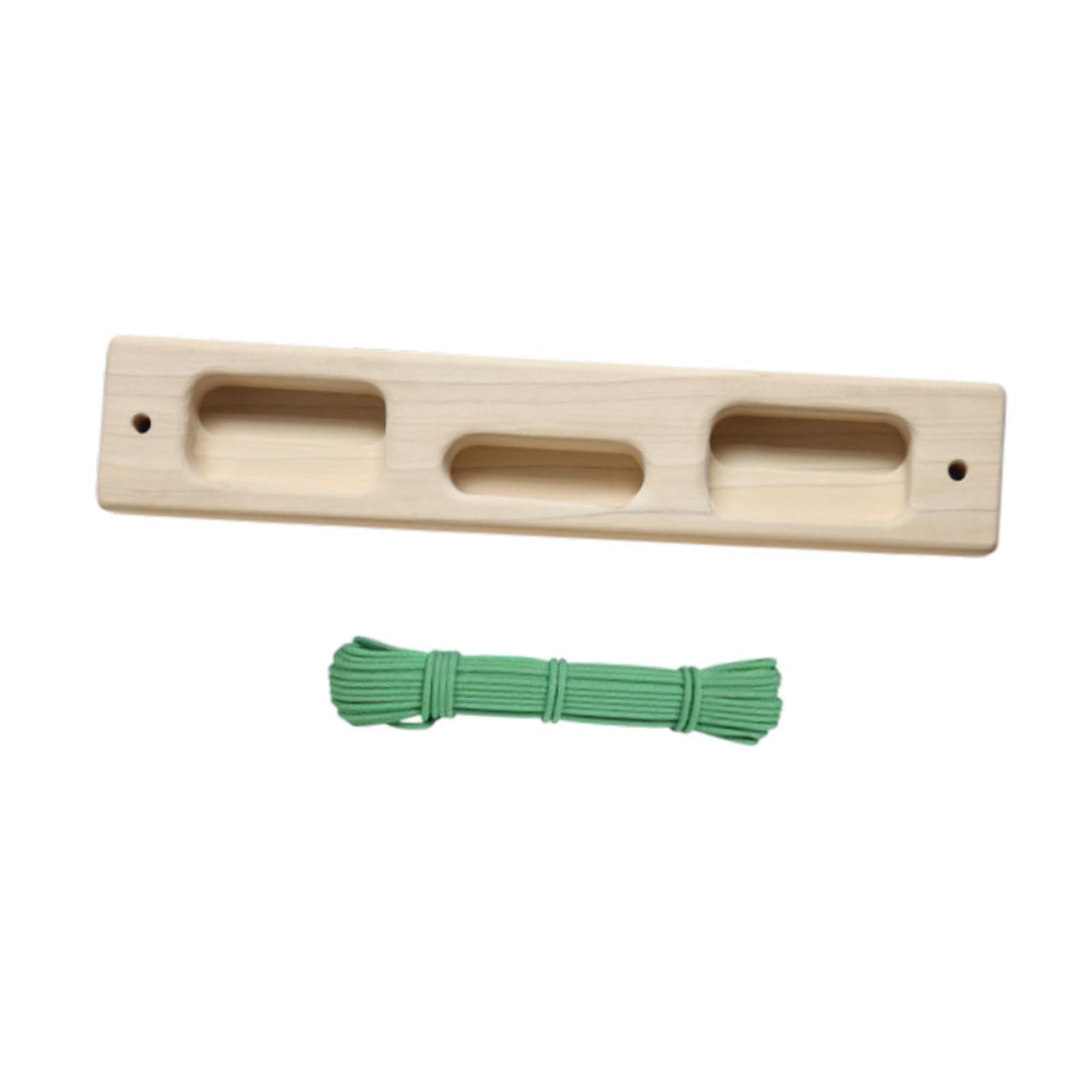 Yiju Climbing Hangboard Rock Climbing Training Wooden Hang Board Finger Training Board Home with Hanging Rope Finger Strengthener