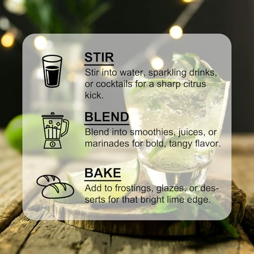 Zorvita Freeze-Dried Lime Juice Powder, Bold Tangy Flavor, Cold Pressed Fresh Lime No Additives or Fillers, Gluten-Free, Non-GMO 8.82 oz (250g) - Image 6