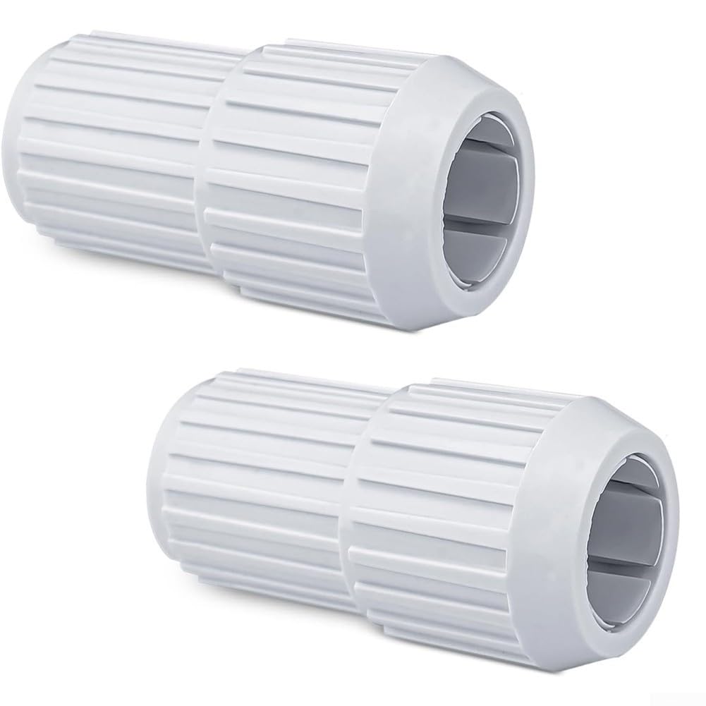 Shophubio Pool Pole Joint Adapter – ABS Swimming Pool Cleaning Pole Connector for Telescopic Poles, Compatible with 32mm & 28mm Diameter Rods, 2-Piece Set(sku)