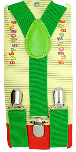 BodyJewelryOnline Kids Children Babies Green Suspender & Bow tie Set2