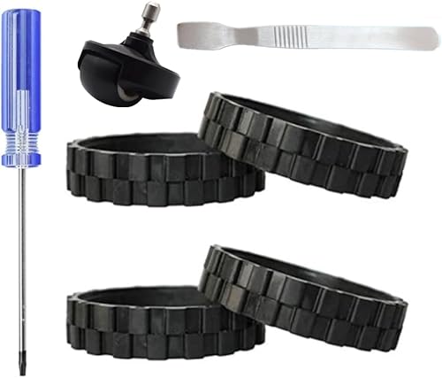 Rueda de bola delantera y rueda motriz, neumáticos compatibles con IRobot Roomba S Series S9 (9150) S9+ S9 Plus (9550), accesorios de repuesto para