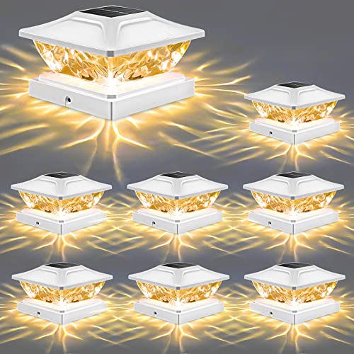 Lampe solaire extérieur anti zone ombre pour poteaux bois multi dimensions IP65