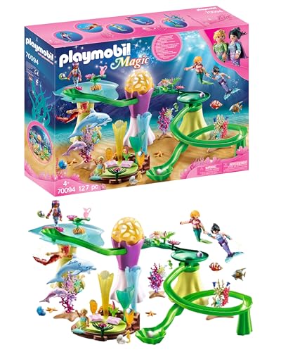 PLAYMOBIL Magic 70094 Cala de Sirenas con Cúpula Iluminada, A Partir de 4 años