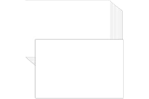 50 Sheets White Card Stock Ideal for 5x7 Matte Photo Paper