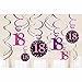 Produktbild amscan NEU Girlanden-Set Sparkling pink 18, 12 STK.