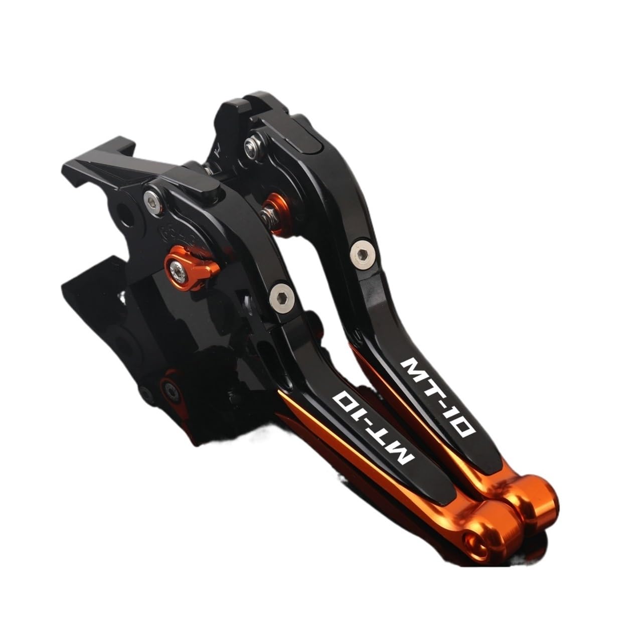 Xgdsetsrg 2016-2020 Orangeb For Ya&Maha Mt-10 Fz10 Mt10 2016-2020 Motorcycle Brake Lever Clutch Set Adjustable Folding Handle Guard Levers