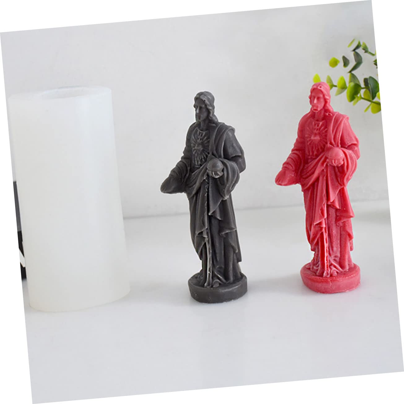 Molde De Silicona Jesús Para Fabricación De Velas y Jabones Molde Resistente y Flexible Para Manualidades Creativas Casa o Taller