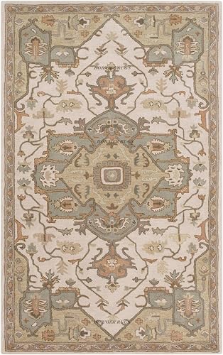 Image of 9x12 Ft Woolen Floor Rug - Oversized Hand-Tufted Wool Carpet for Elegant Home Interiors