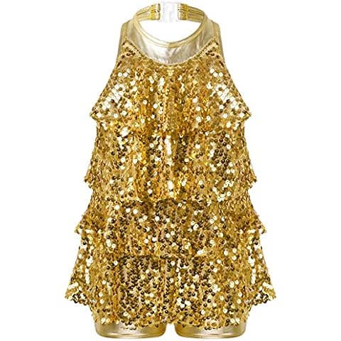 Maillot Lentejuelas de Patinaje Artistico Para Niña Cover