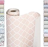 Smart Design Shelf Liner Bonded Grip - (12 Inch x 10 Feet) - Drawer Cabinet Smooth Top Non Adhesive - Home & Kitchen [Chantilly Blush]