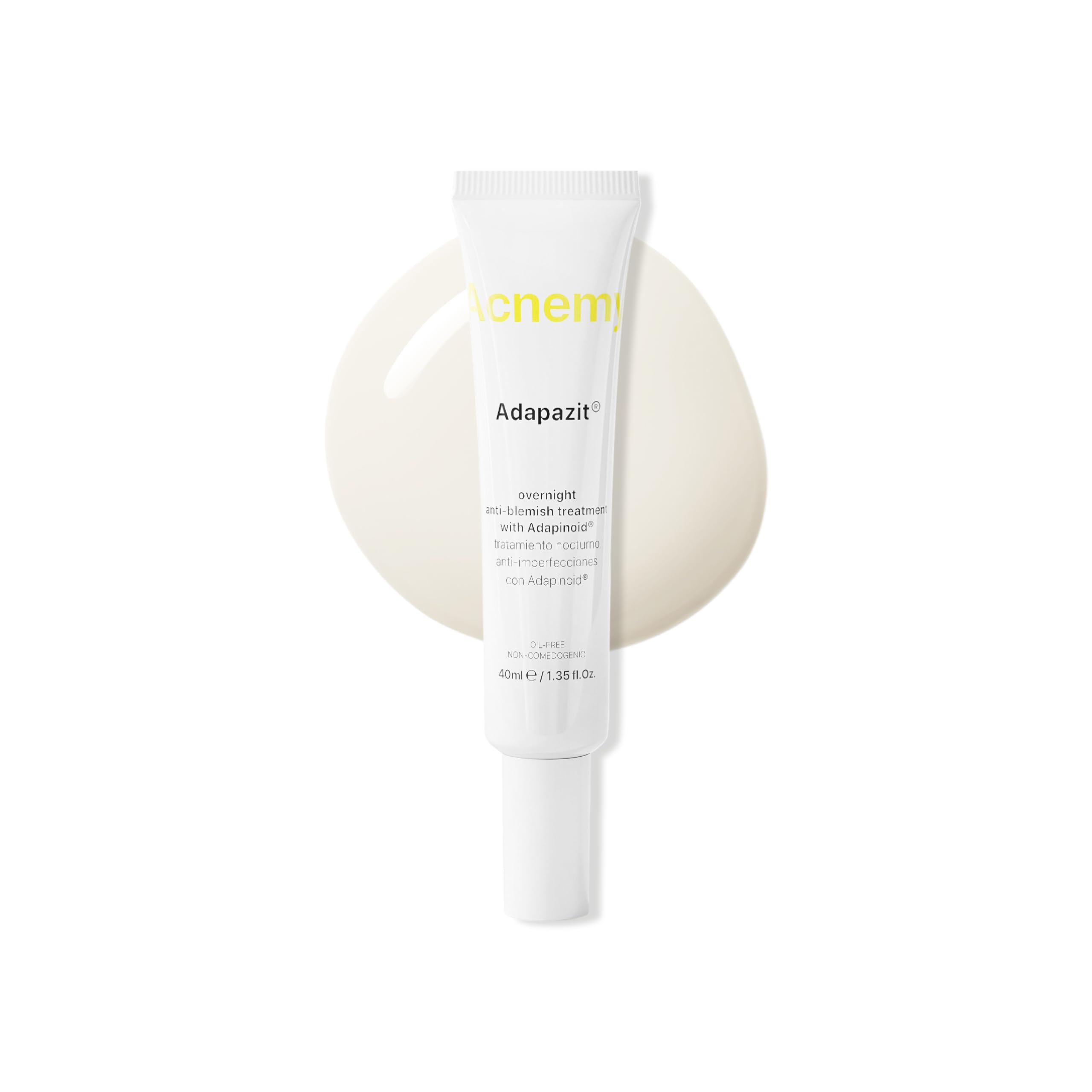 ACNEMY ADAPAZIT Nocny zabieg przeciw niedoskonałościom, 40 ml, z Adapinoid® Retinoid trzeciej generacji, reguluje sebum, poprawia teksturę, redukuje pory i wyrównuje koloryt, delikatna dla wrażliwej