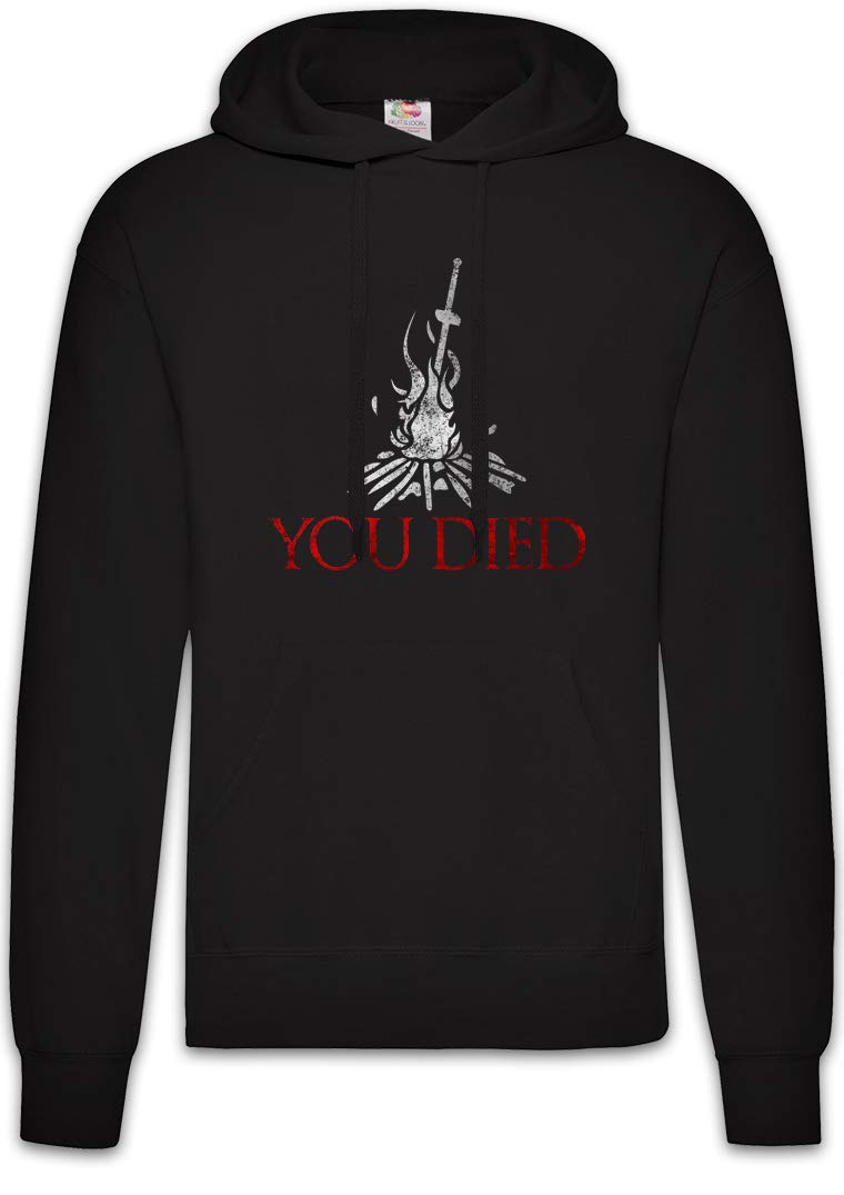 Urban Backwoods Men's Black You Died Soul Hoodie Hooded Sweatshirt Sweater Size 2XL