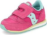 Saucony Unisex-child Baby Jazz Hook & Loop , PINK/TURQ/LIME, 12 M