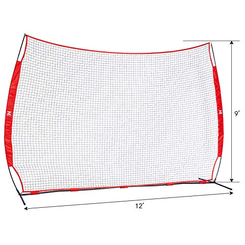 Zelus 12X 9Ft Barricade Backstop, Sports Barrier Nets For Lacrosse, Basketball, Soccer, Field Hockey, Baseball And More #TOP5