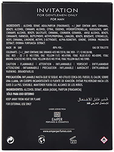 perfume invitation for gentlemen only