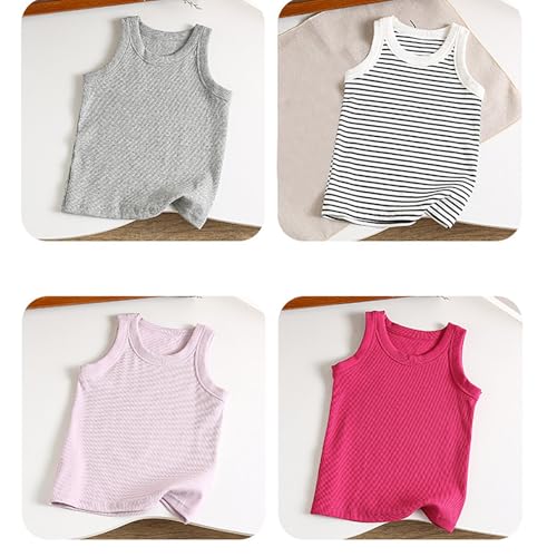 Girls Tank Top Sleeveless Crew Neck Thin Lightweight Undershirts Summer Casual Soft Stretchy Vest Plain Cropped Tops4