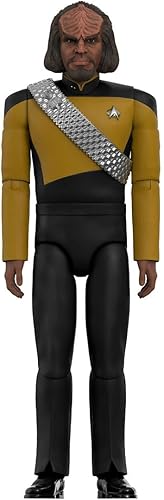 Super7 ¡ULTIMATES! Star Trek: The Next Generation Lieutenant Worf - Figura de acción de Star Trek de 7 pulgadas con accesorios, colección clásica de