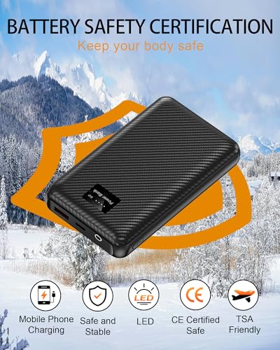 Men Heated Vest for Hunting: Lightweight Heated Vest - Winter Warm USB Heating Jacket with Battery Pack for Hiking4