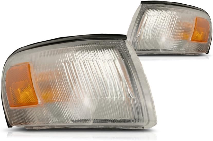 For 1993-1997 Toyota Corolla Sedan/Wagon Cornering Light Assembly Driver and Passenger Side Pair w/Bulbs For TO2551106