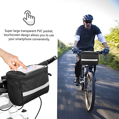 Lixada Bicycle Basket Bike Front Basket Bicycle Insulated Front Bag Mtb Bike Handlebar Bag Basket Pannier Cooler Bag With Reflective Strip #TOP3