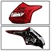 ACANII - For 2012 2013 2014 Ford Focus Hatchback Red Clear SEQUENTIAL Turn Signal LED Tube Tail Lights Brake Lamps