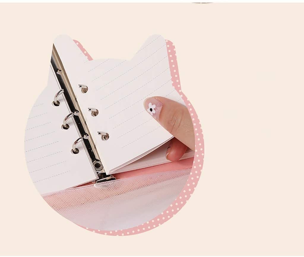 Squisito quaderno A6 - Progettato in modo creativo con una graziosa copertina in PU, ideale per studenti, ragazze, scuola, famiglia, documenti di viaggio, registri scritti a mano e diari, portatile e