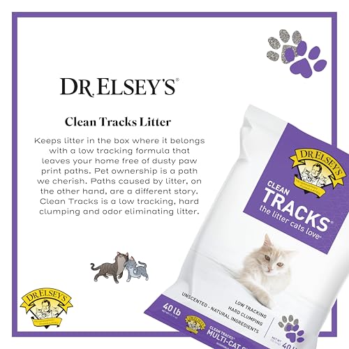 Dr. Elsey's® Clean Tracks Clumping Clay Cat Litter 40 lb. Bag product photo for Best tracking-control comparison