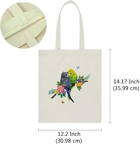 Vista 135 de WIRESTER Bolsa de lona reutilizable para mujeres y niñas, bolsa de compras de comestibles, bolsa de hombro, bolsa de viaje, animal de perro y gato