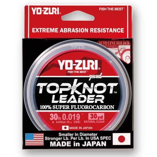 Yo-Zuri Topknot 30 yd Sinking Leader, Natural Clear, 30 lb