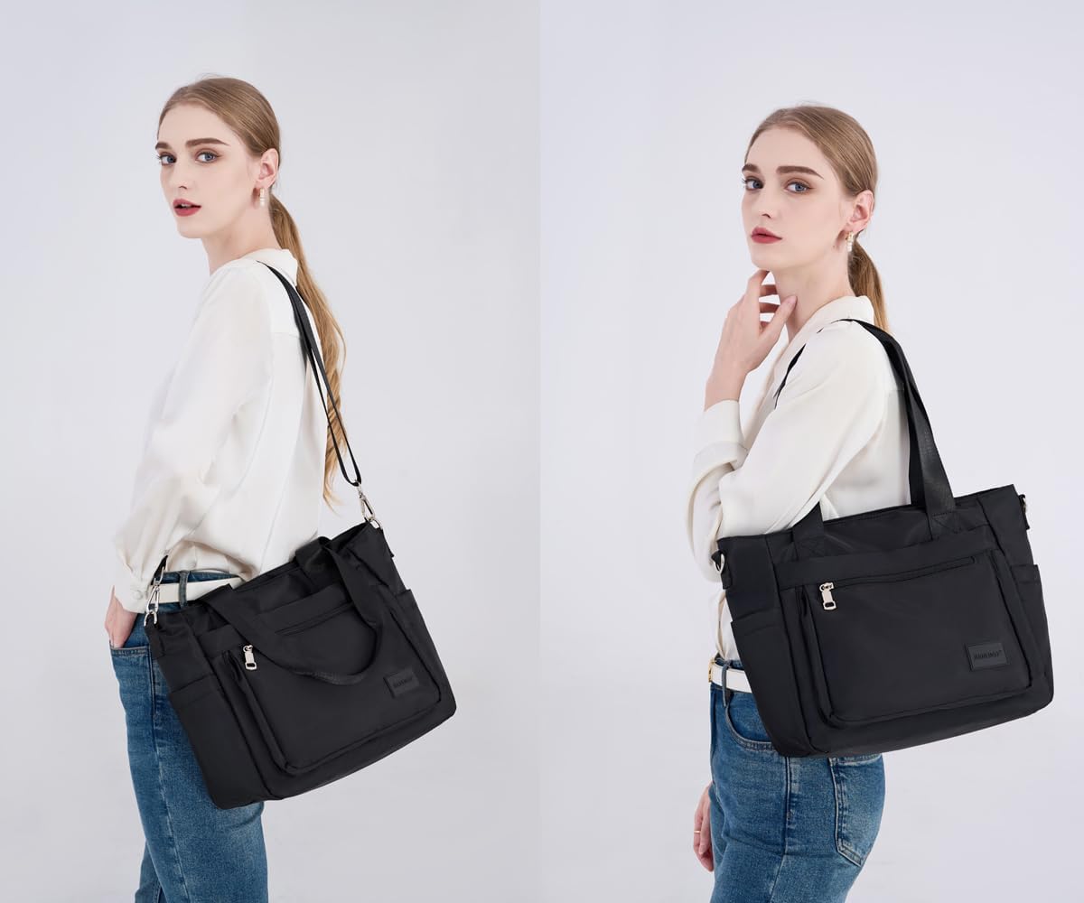 Women's Casual Totes Handbags Multi-pocket Shoulder Crossbody Bags Work Travel Purses - Image 2