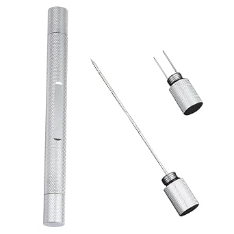 Goshentech Punch Tool Set,Ventilator Needle,Draw Enhancer Tool NeedleSilver