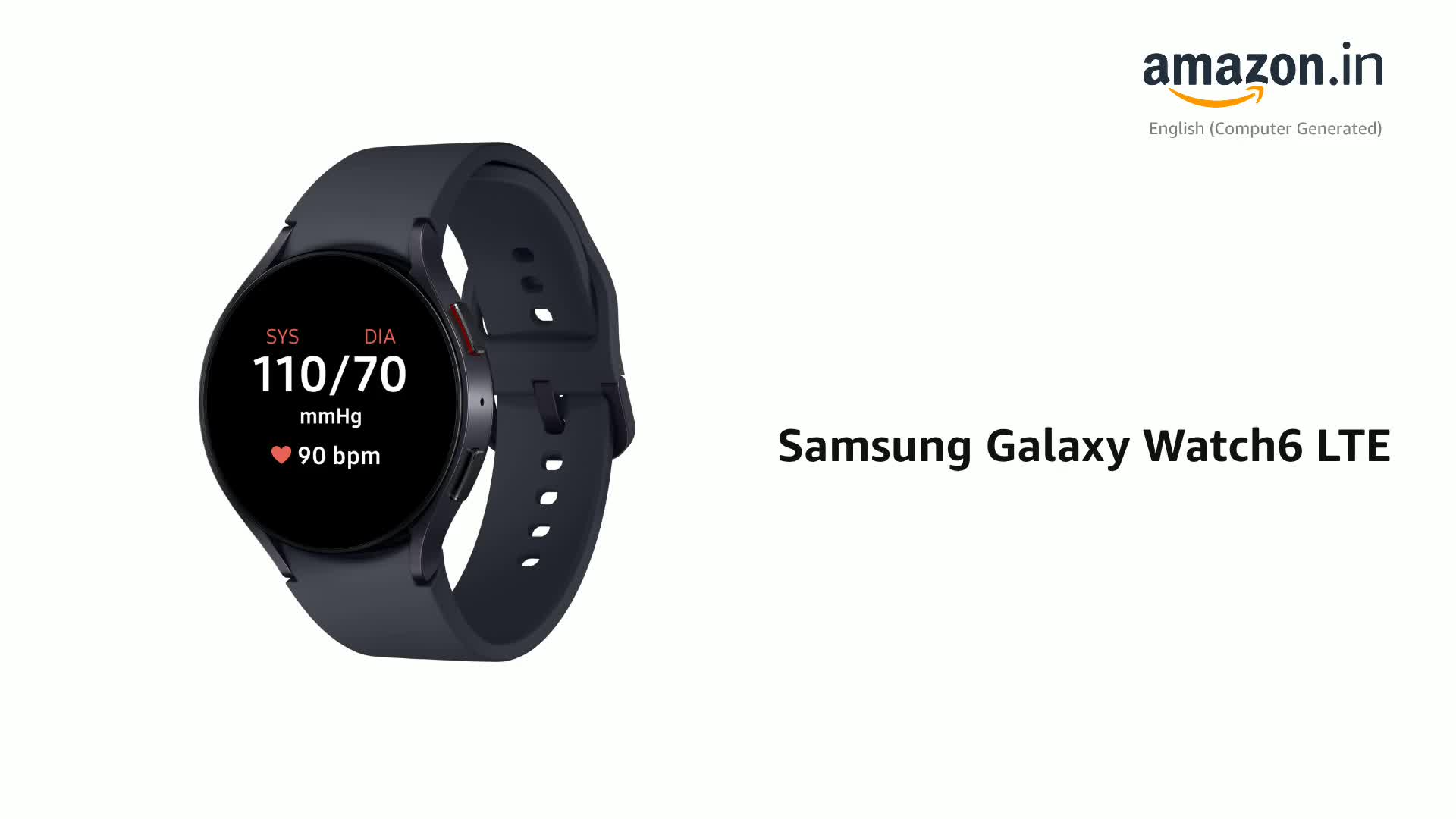 Samsung Galaxy Watch6 LTE (44mm, Graphite, Compatible with Samsung Galaxy Watch6 LTE (44mm, Graphite, Compatible with