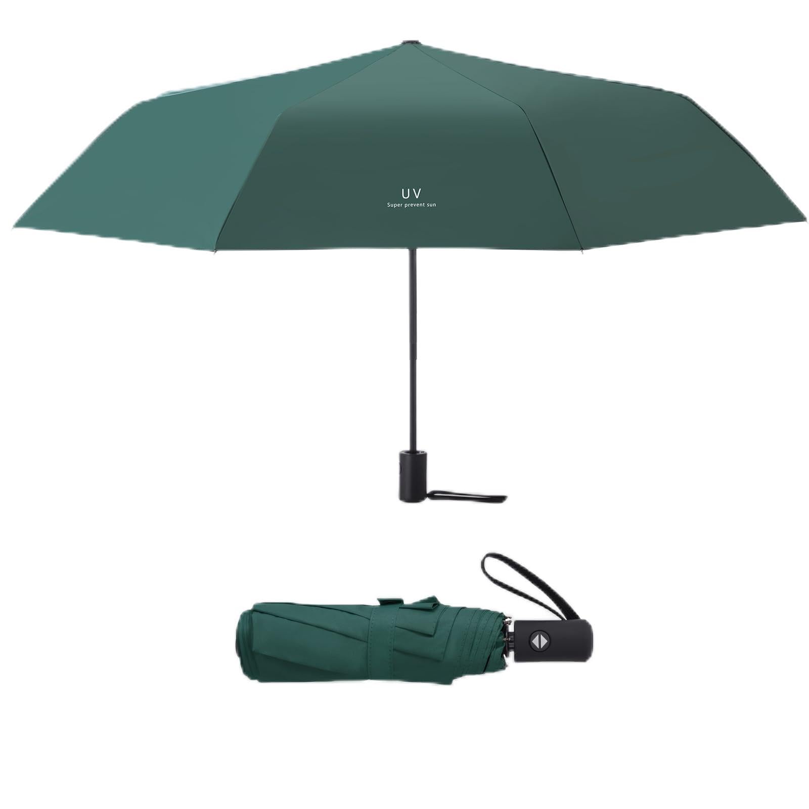 Mustarpicking Windproof Compact Travel Umbrella Auto Open/Close - Premium Fiberglass Frame for Rain & Sun Protection - Lightweight Mini Umbrella Fits