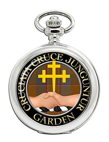 Preisvergleich Produktbild Garten-Taschenuhr mit schottischem Clan-Wappen