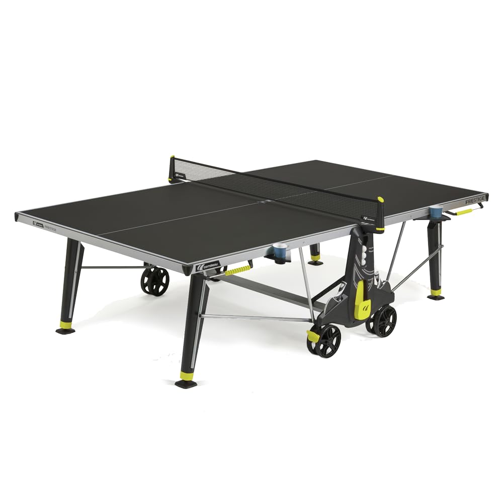 Cornilleau - Prestige Outdoor Table Tennis Table – Premium Weatherproof Ping-Pong Table, Ultra-Stable Frame, Anti-Glare Top, Pro-Style Bounce, Outdoor