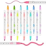 zebra baby farbe ✏[Perfektes Geschenk]: Diese verschiedenen Textmarker sind ordentlich in einer kompakten Verpackung angeordnet, die leicht zu transportieren ist. Durch das transparente Design der Stiftabdeckung können Sie jede Farbe leicht identifizieren. Es ist ein perfektes Geschenk für Kinder, Studenten, Büroangestellte, Geburtstage, Jahrestage, Weihnachten, Neujahr und die Schulzeit.