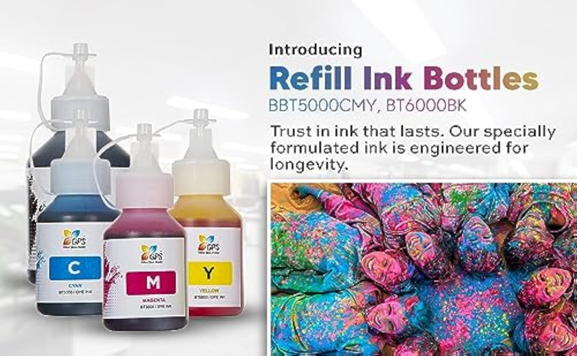 Refill Ink BT5000 CMY Compatible for Printers