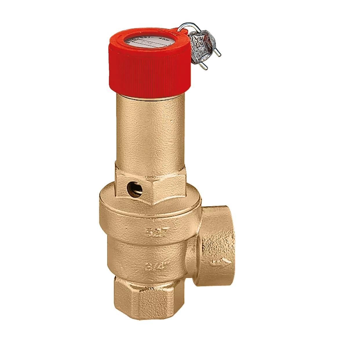 Sicherheitsventil zertifiziert und kalibriert auf der INAIL-Bank Caleffi 527 1' x 1 1/4' - 3 bar