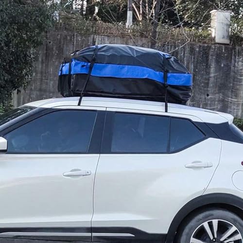 Gdiojnfg Car Roof Bag, Roof Box, Car Roof Bag Without Roof Rack, Luggage Bag Car, 600D Rooftop Cargo Carrier Without Roof Rack, Roof Waterproof Bag For All With/Without Rack - Image 8