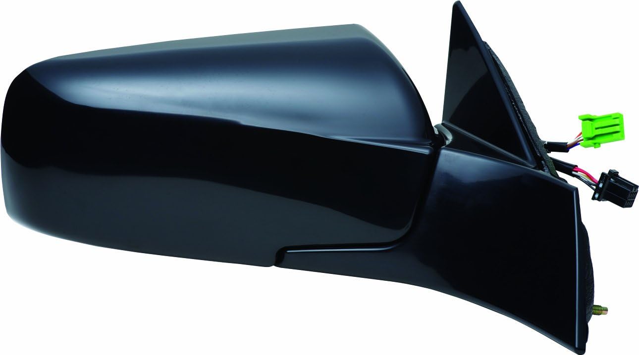 Fit System Driver Side Mirror for Chevy Aveo Sedan, Black, PTM Cover, Foldaway, Manual Remote